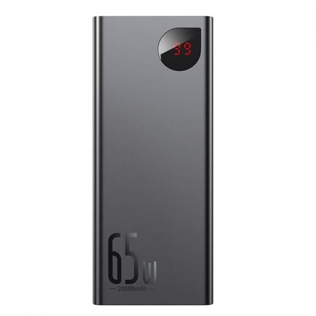 

Павербанк Baseus 20000 мАч Power Delivery/Quick Charge 3.0 65W Black
