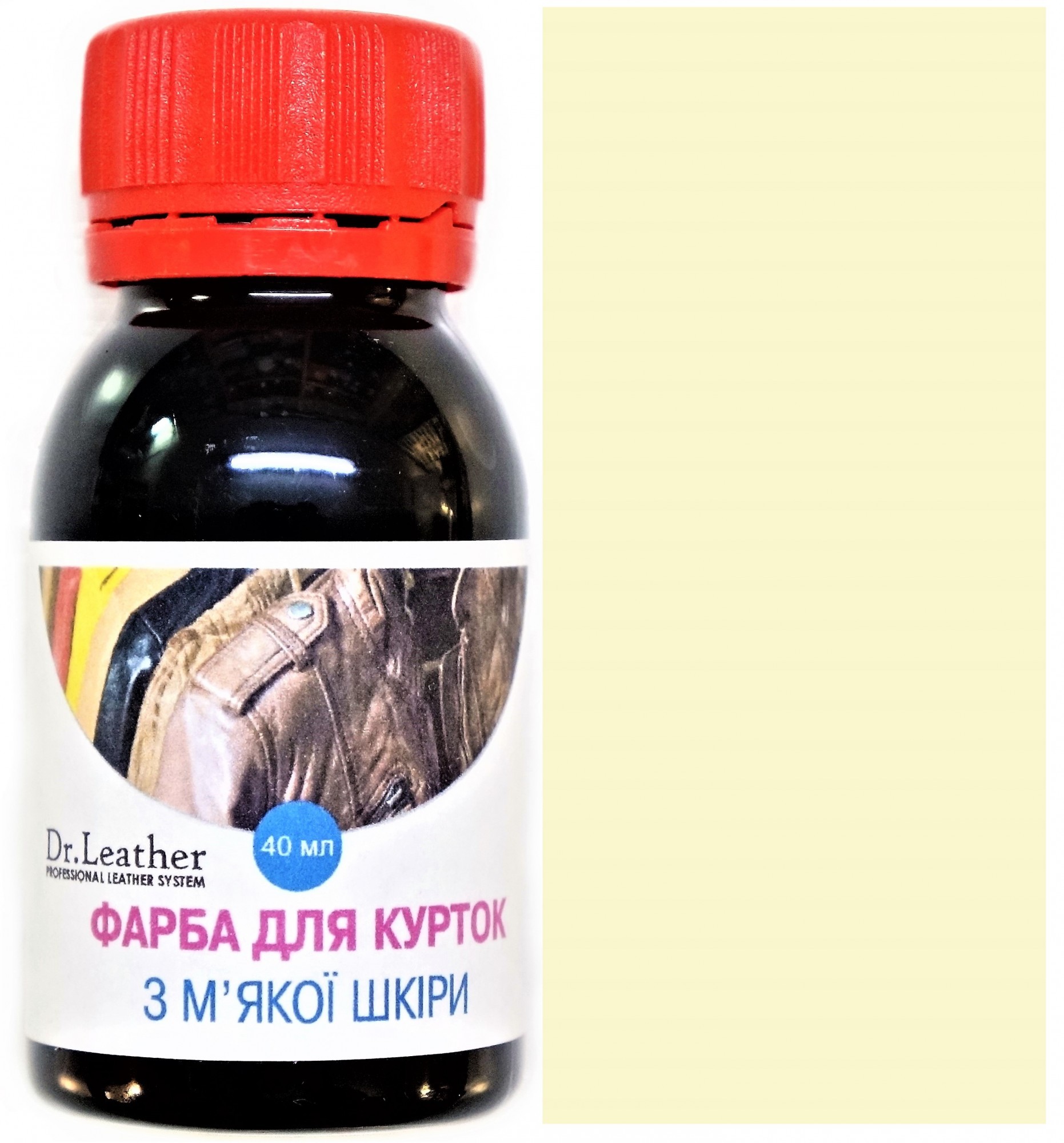 

Фарба для м'якої шкіри DrLeather Touch Up Pigment 40мл Milk