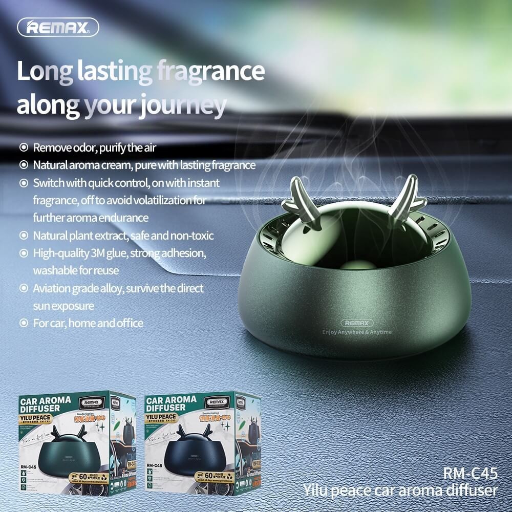 REMAX LIFE RL-CH02 Car Aromatherapy Diffuser Perfume Air Freshener