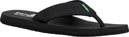 

Мужские вьетнамки, сланцы Sanuk Beer Cozy Coaster Thong Sandal Black Synthetic 40