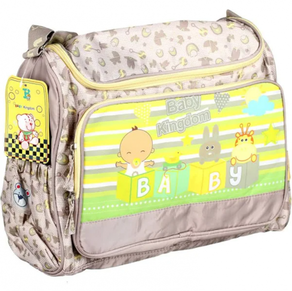 

Сумка дорожная/для мам Baby Kingdom бежевая MMS-J00757-LIGHTBROWN (NAT01749)