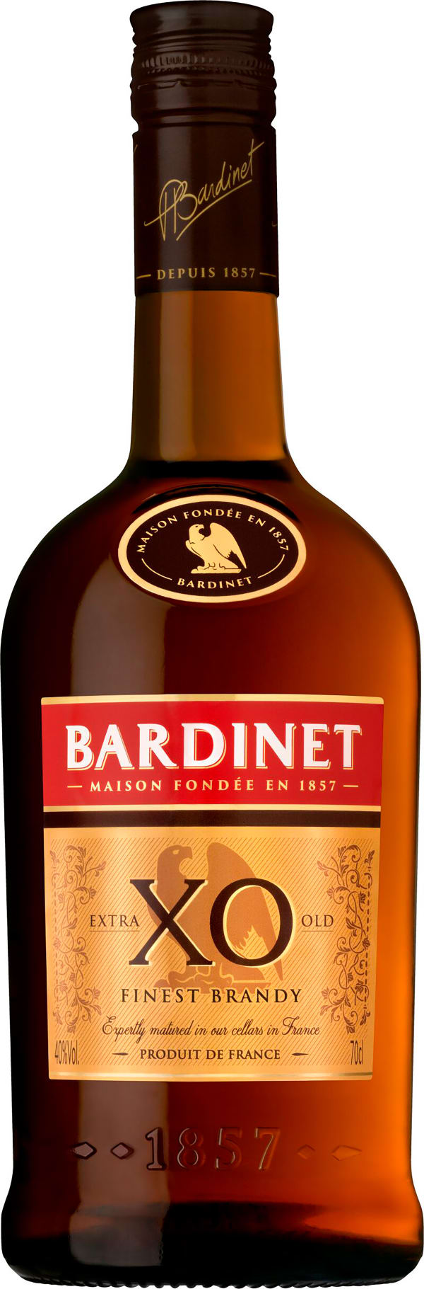 Акція на Бренди Bardinet Brandy XO 40% 0.7 л (3012993042100_3012993041615) від Rozetka UA