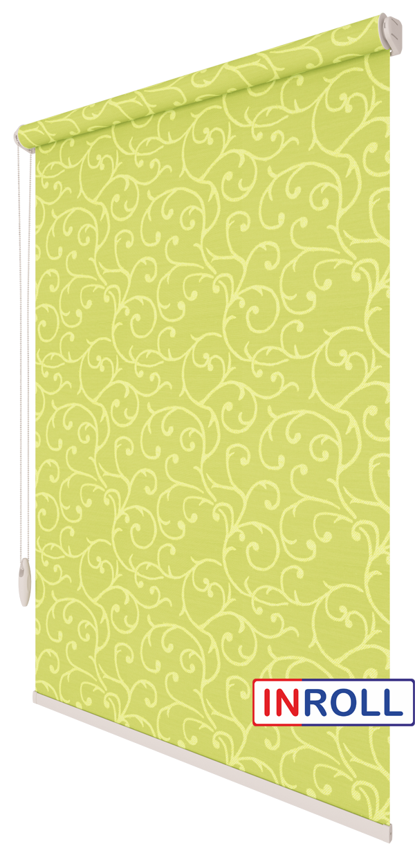 

Ролета тканевая INROLL Есо-Standart 175х165 см Akant Салатовый 2257