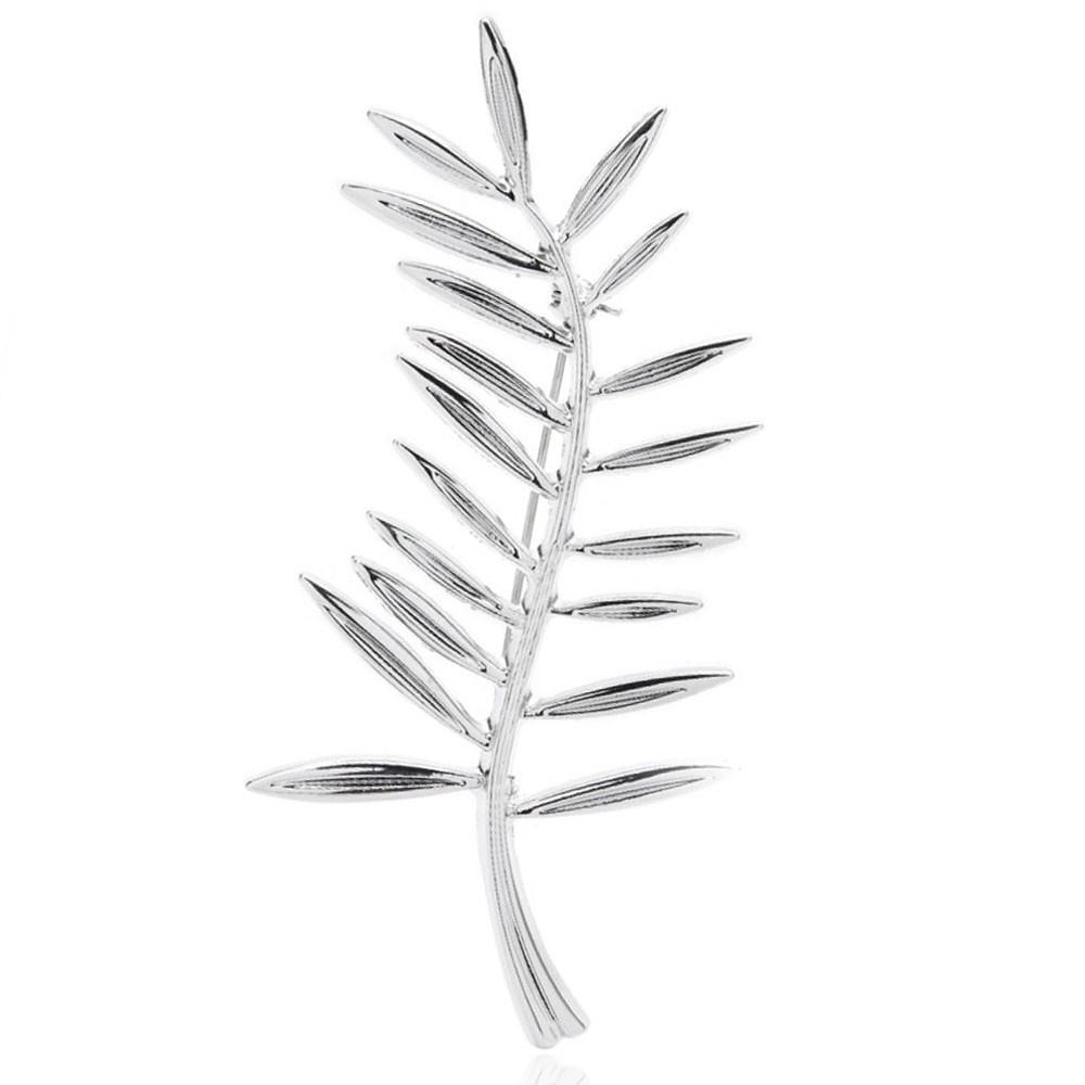 

Брошь унисекс BROCHE бижутерия Растения Ветка серебристая BRBF111996