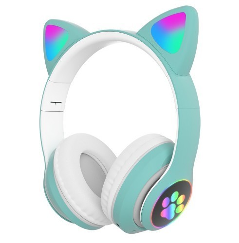 

Наушники беспроводные TUCCI STN28 PRO Детские с кошачьими ушками Bluetooth гарнитура Green