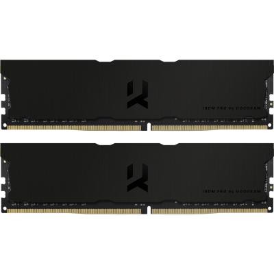 

Модуль памяти для компьютера DDR4 16GB (2x8GB) 3600 MHz Iridium Pro Deep Black GOODRAM (IRP-K3600D4V64L18S/16GDC)