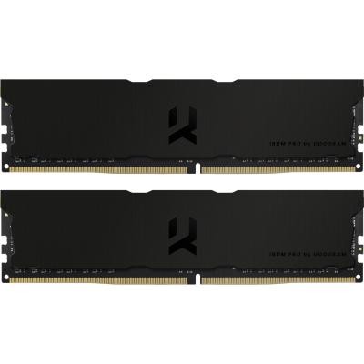 

Модуль памяти для компьютера DDR4 32GB (2x16GB) 3600 MHz Iridium Pro Deep Black GOODRAM (IRP-K3600D4V64L18/32GDC)