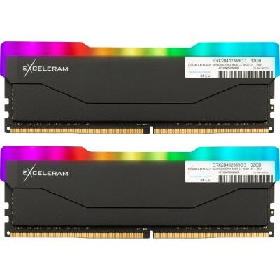 

Модуль памяти для компьютера DDR4 32GB (2x16GB) 3600 MHz RGB X2 Series Black eXceleram (ERX2B432369CD)