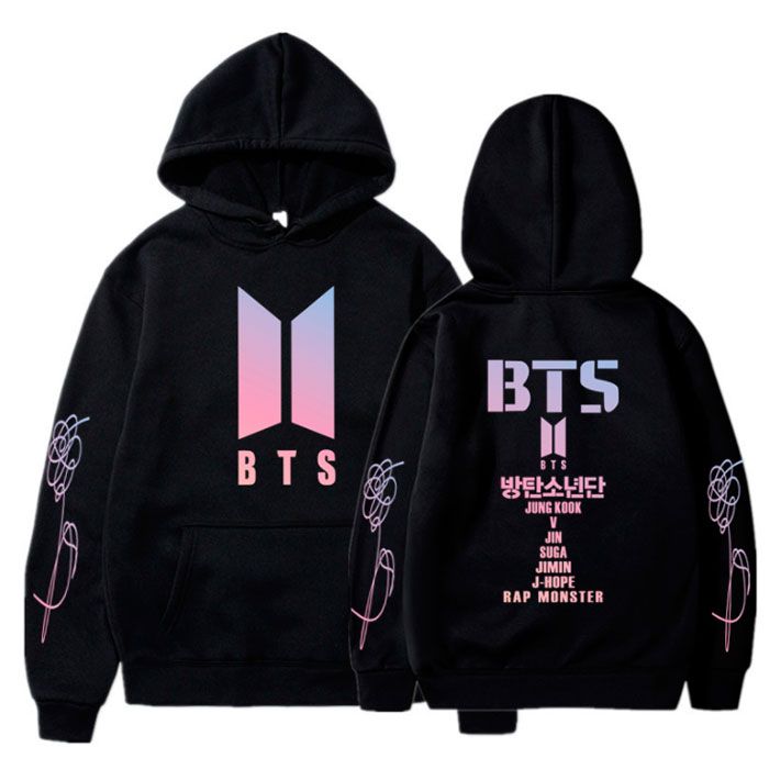 

Толстовка Bioworld BTS, БТС Bangtan Boys K-POP Стиль Кофта Бантаны S