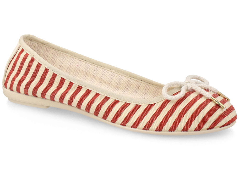 

Балетки Las Espadrillas FV7978-4718 (бежевый/красный) 37