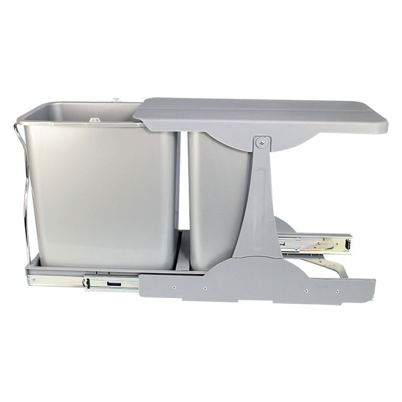 

Набор мусорных вёдер для кухни Muller Taurus40 16 + 8 л Серый