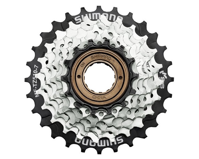 

Зірки задні з тріскачкою Shimano Tourney MF-TZ510-7 14-34T 7 зірок.
