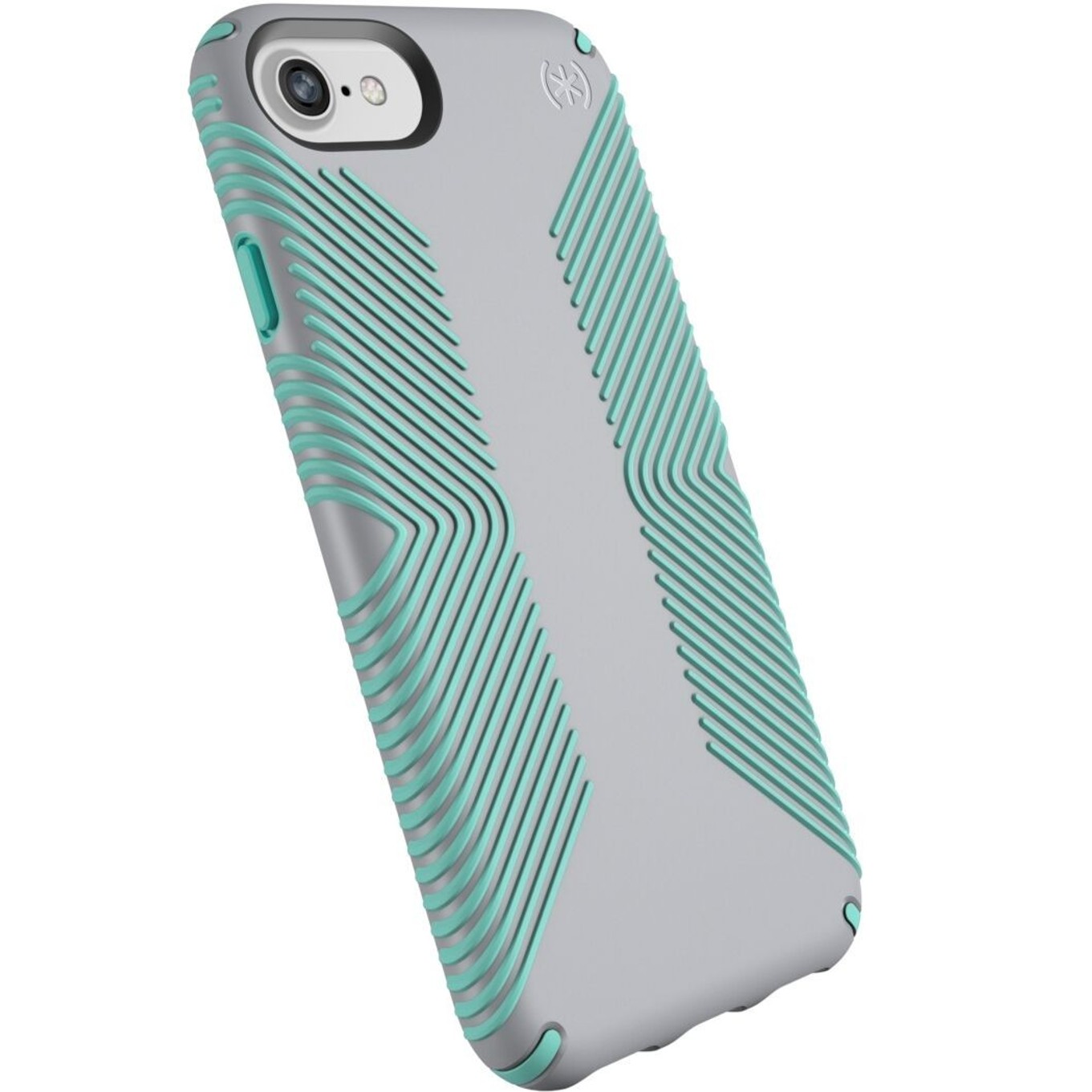 

​Противоударный чехол бампер Speck Presidio Grip Iphone 6 Iphone 6s Iphone 7 Iphone 8 Iphone SE 2020 Dolphin Gray/Aloe Green