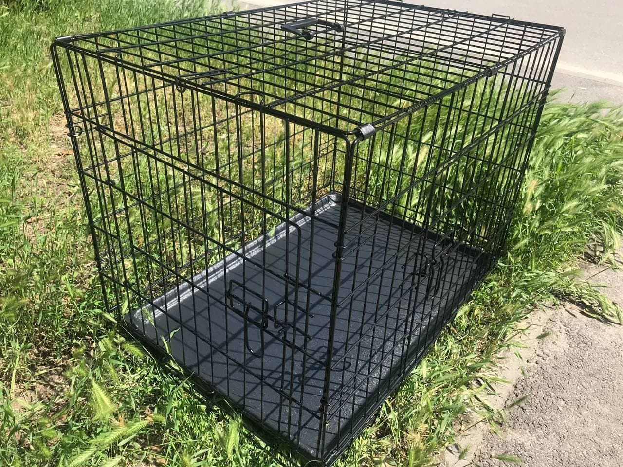

Клетка вольер переноска для собак металлическая Onepet 76х53х60 см