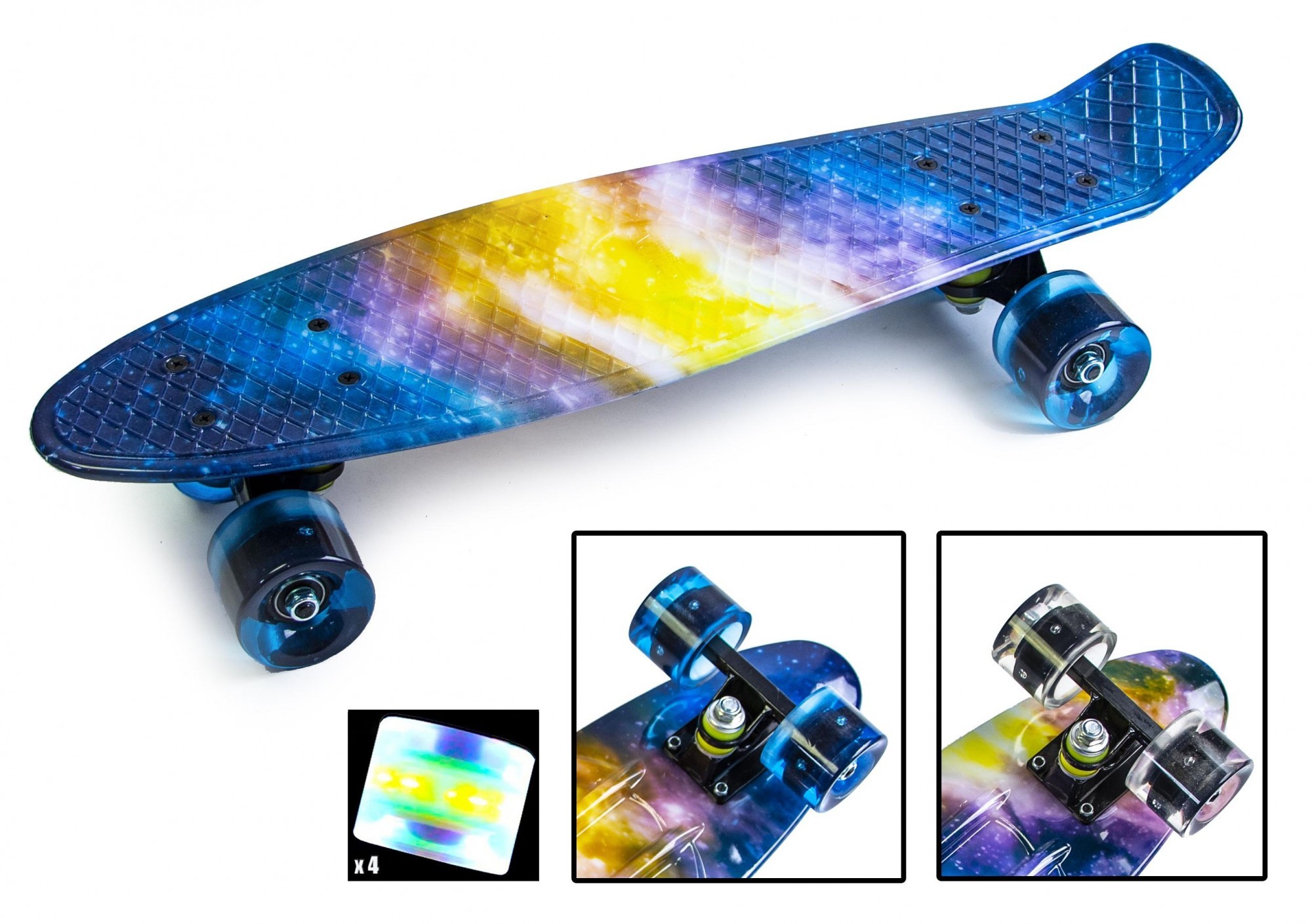 

Скейтборд UNIVERSE Пенни борд Penny Board 22 " Светящиеся колеса (SD 2041154411)