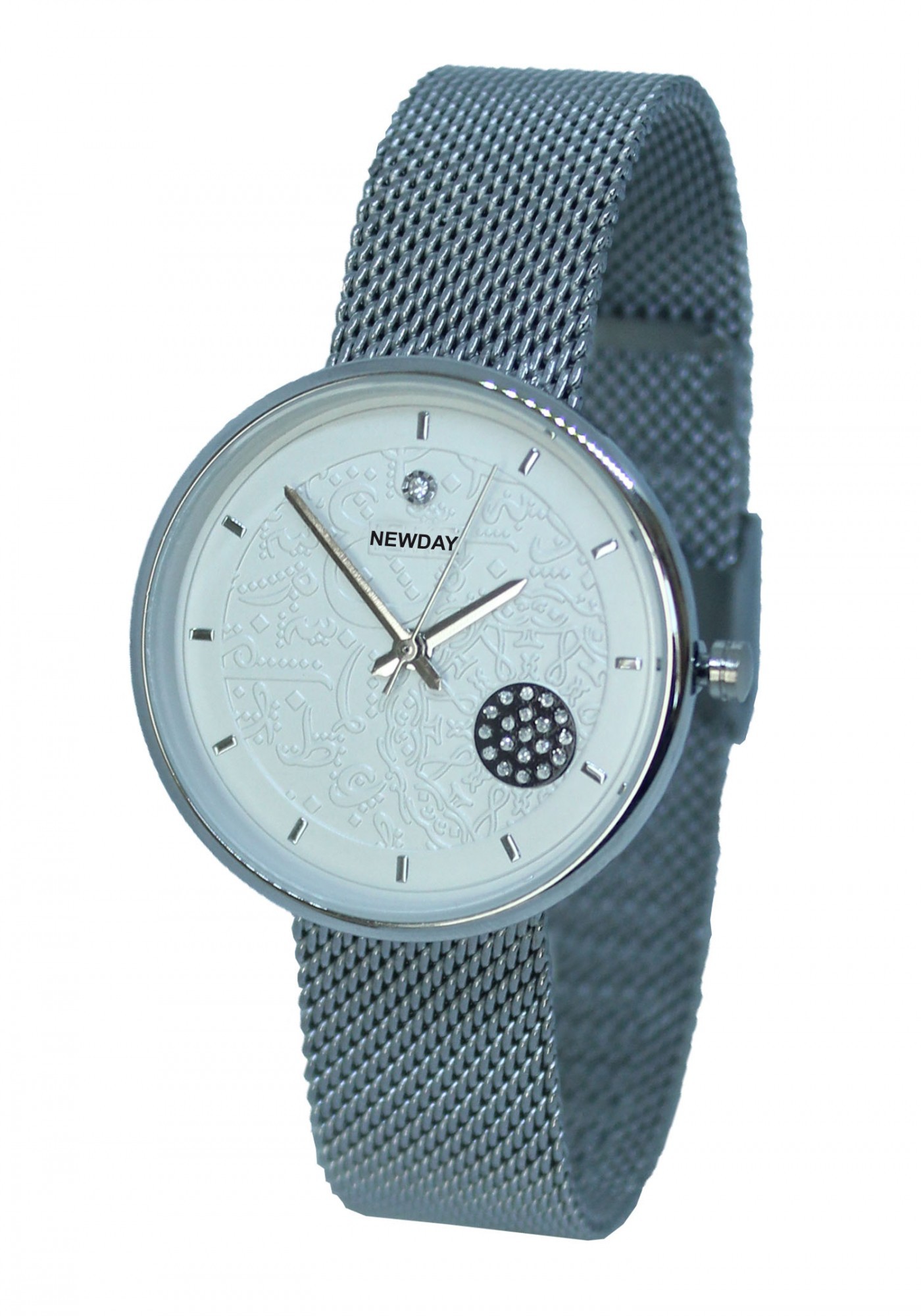 

Женские часы NewDay W14 white-white на плетенном браслете