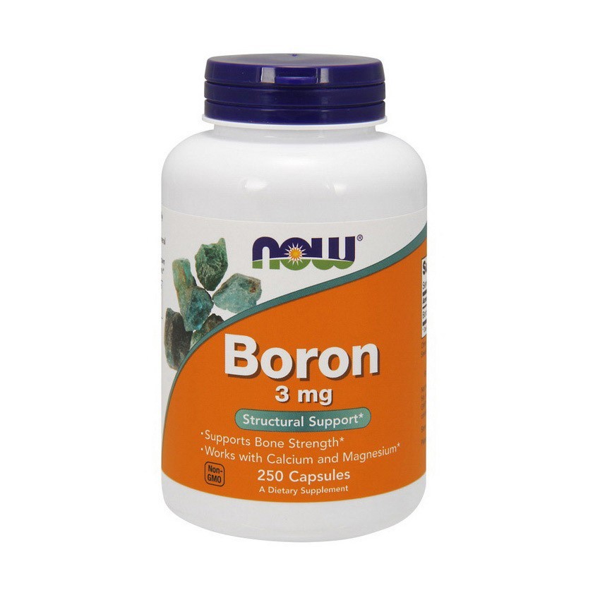 

Бор (из кальция борглюконата) Нау Фудс / Now Foods Boron 3 mg 250 caps / капсул