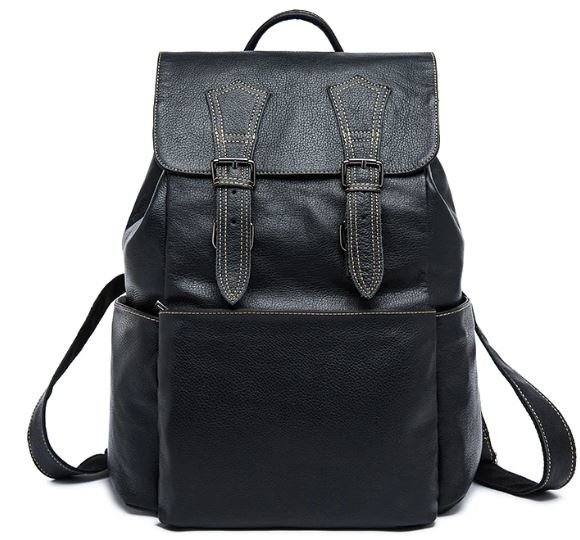 

Кожаный рюкзак Vintage 30х43х16 см Черный 000154450