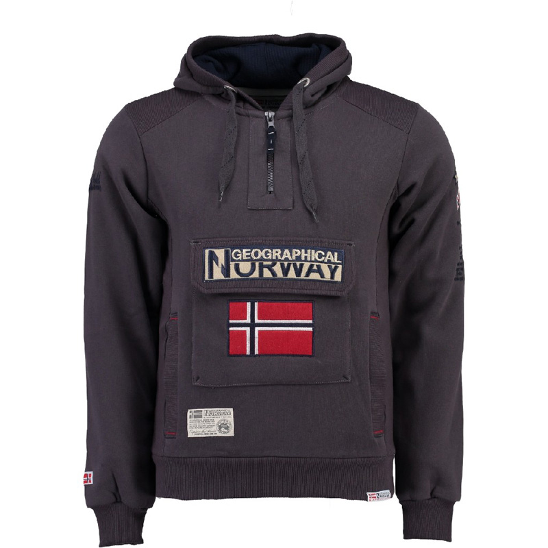 

Толстовка мужская Geographical Norway серая SR494H-020 (M)