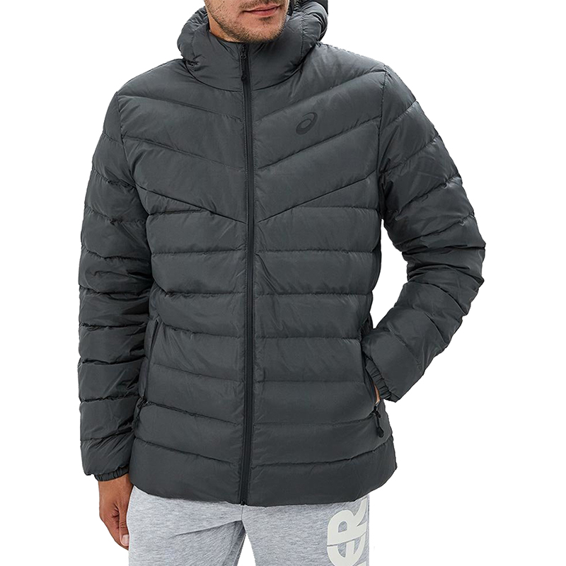 

Куртка мужская Asics Down Hooded Jacket серая 2031A398-020 (L)