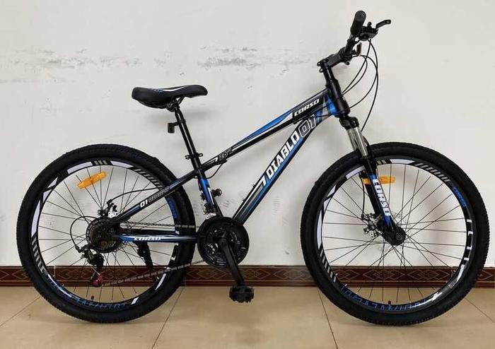 

Велосипед cпортивный Corso DIABLO 26" дюймов черно синий рама стальная 13’’ SunRun 21 скорость 59960