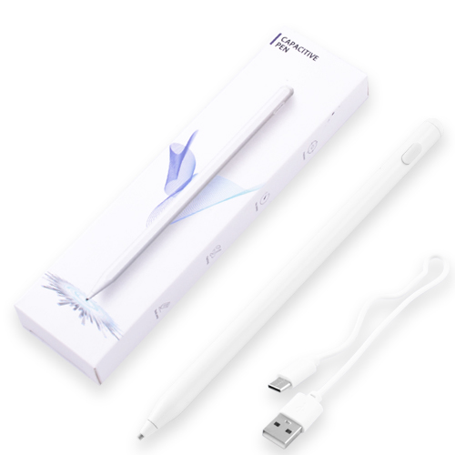 

Стилус с LED индикатором Сapacitive Pen JD11 для телефона, планшета, универсальный, white