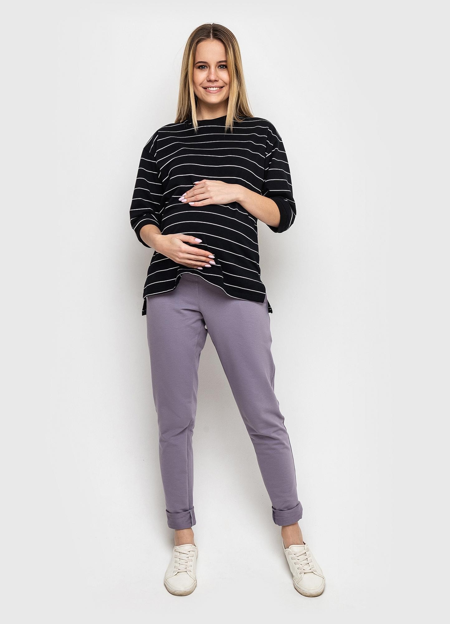 

Штаны для беременных Koko boutique / серо-сиреневый, Штаны для беременных Koko boutique S/M серо-сиреневый