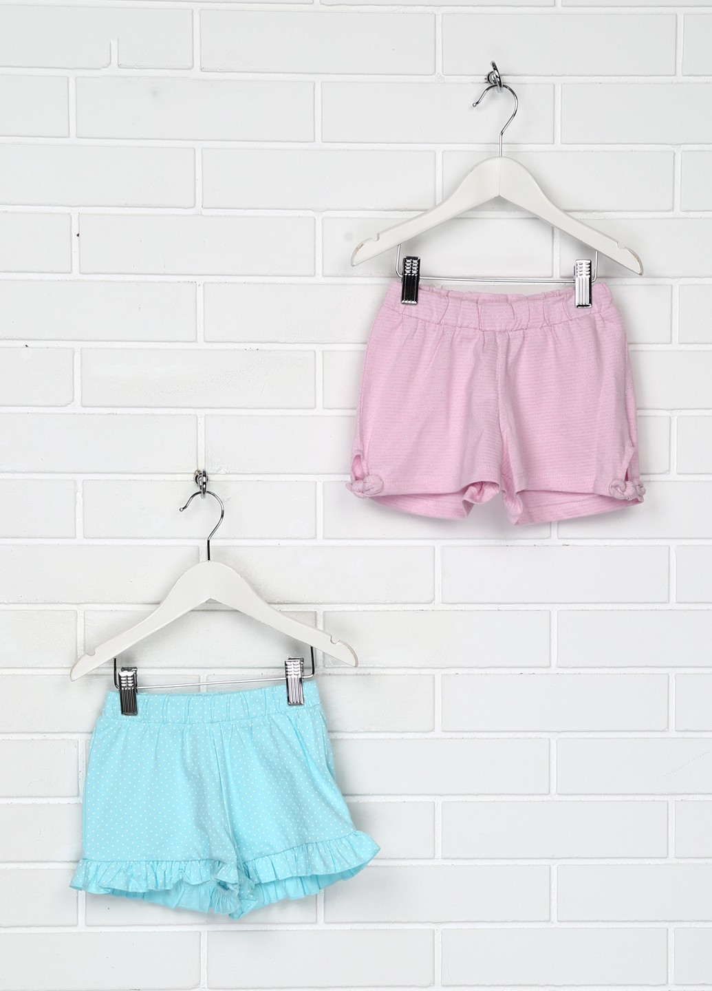 

Шорты (комплект 2шт) Baby Club CA31086 6-9мес.(74см) голубой с розовым
