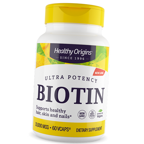 

Биотин высокоактивный, Biotin 10000, Healthy Origins 60вегкапс (36354027)