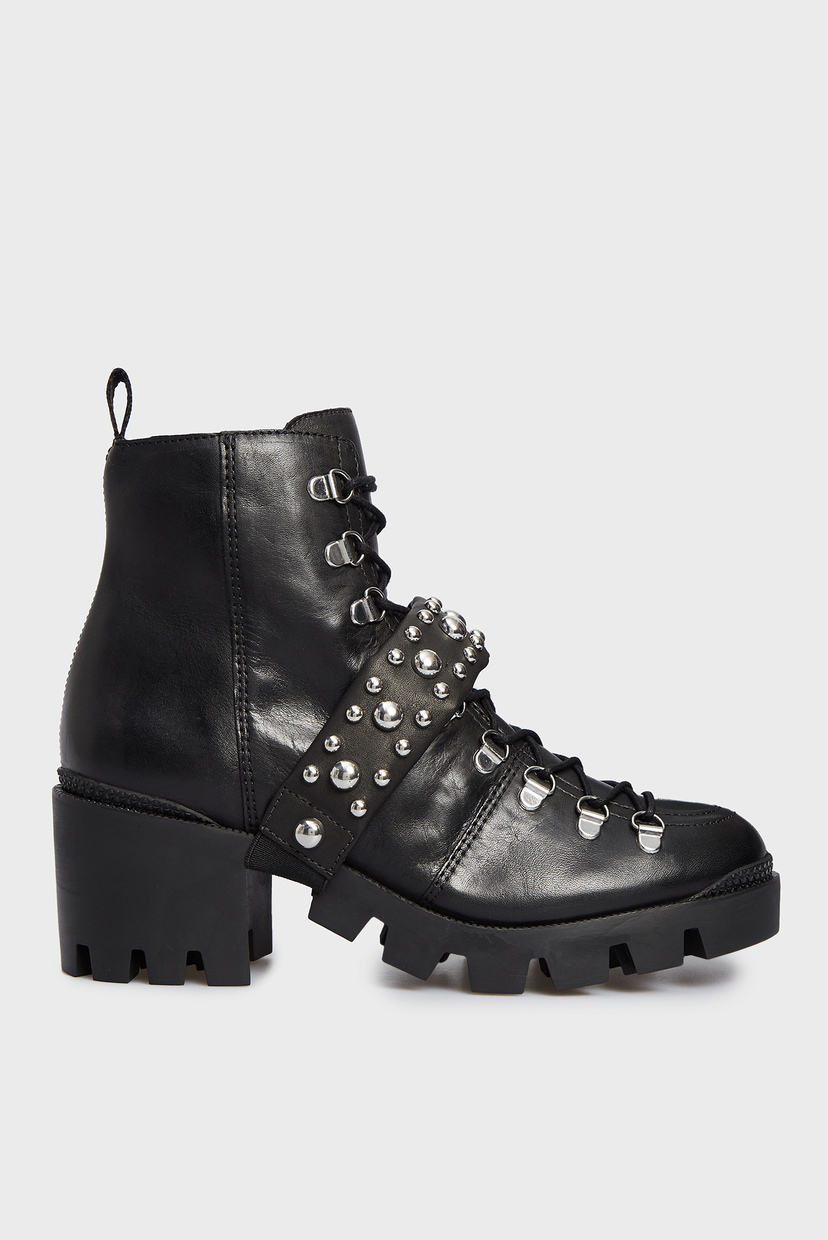 

Женские черные кожаные ботинки Schutz 36 S2055700260001U