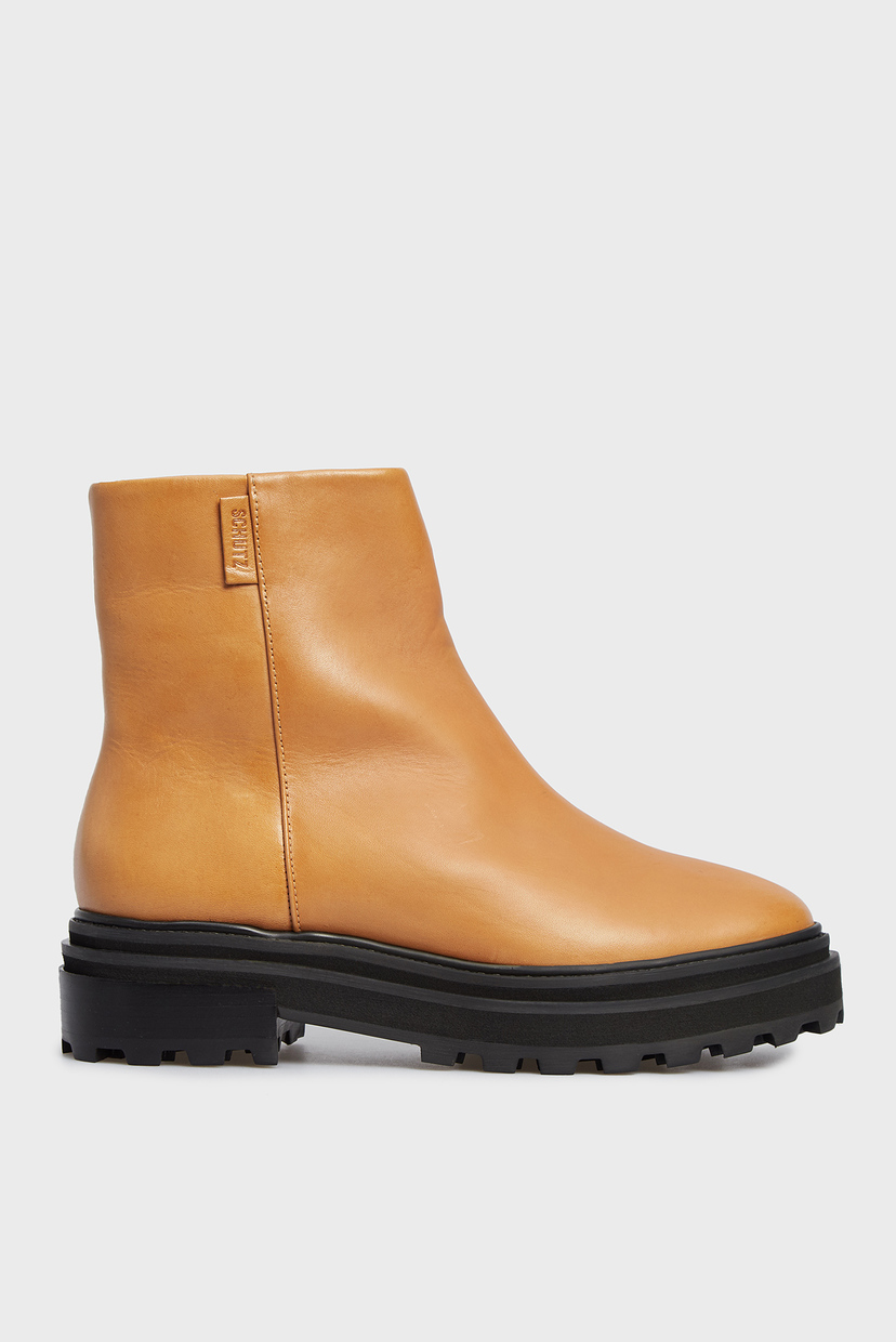 

Женские желтые кожаные ботинки Schutz 39 S2106100040001U
