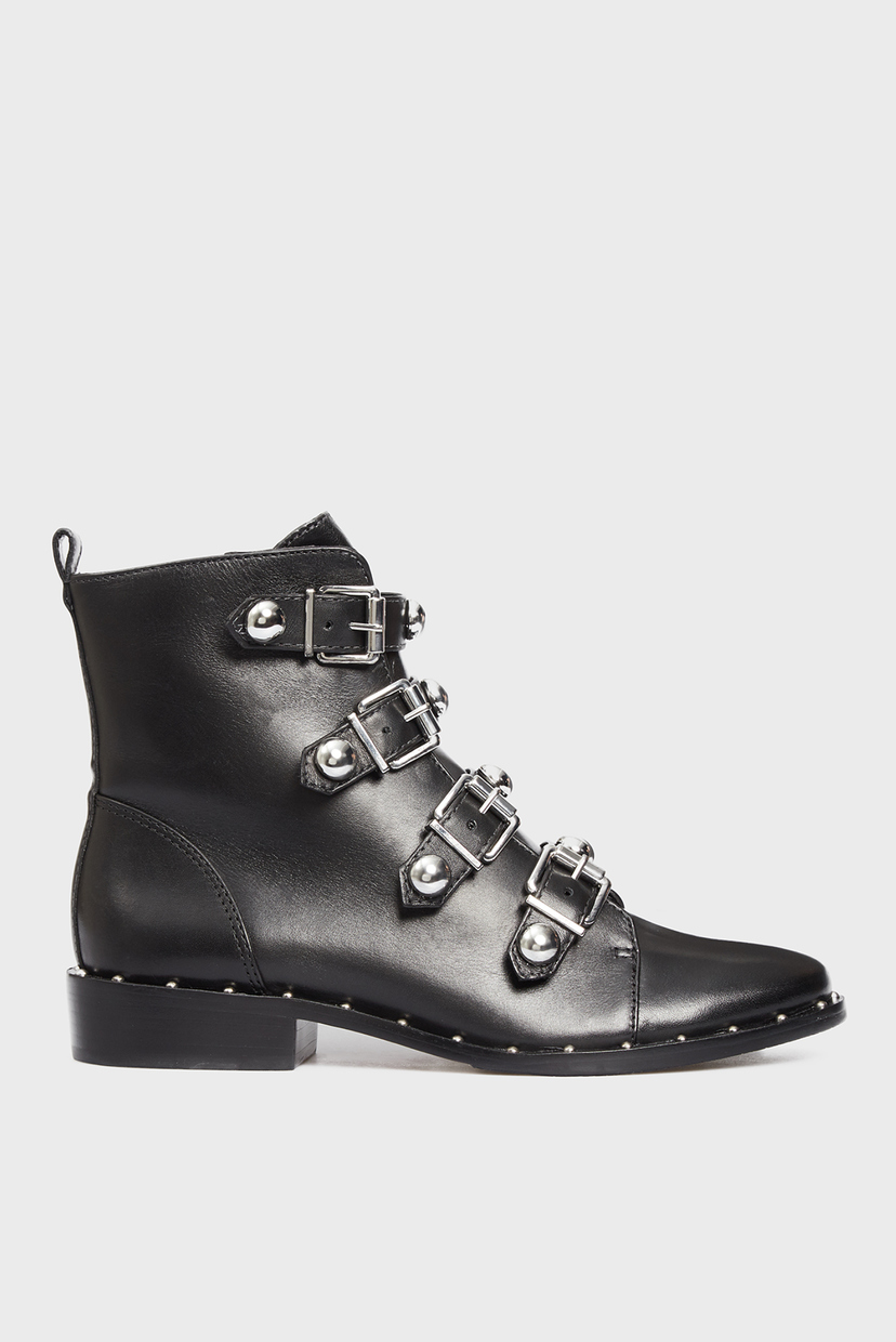 

Женские черные кожаные ботинки Schutz 37 S2007100200002U