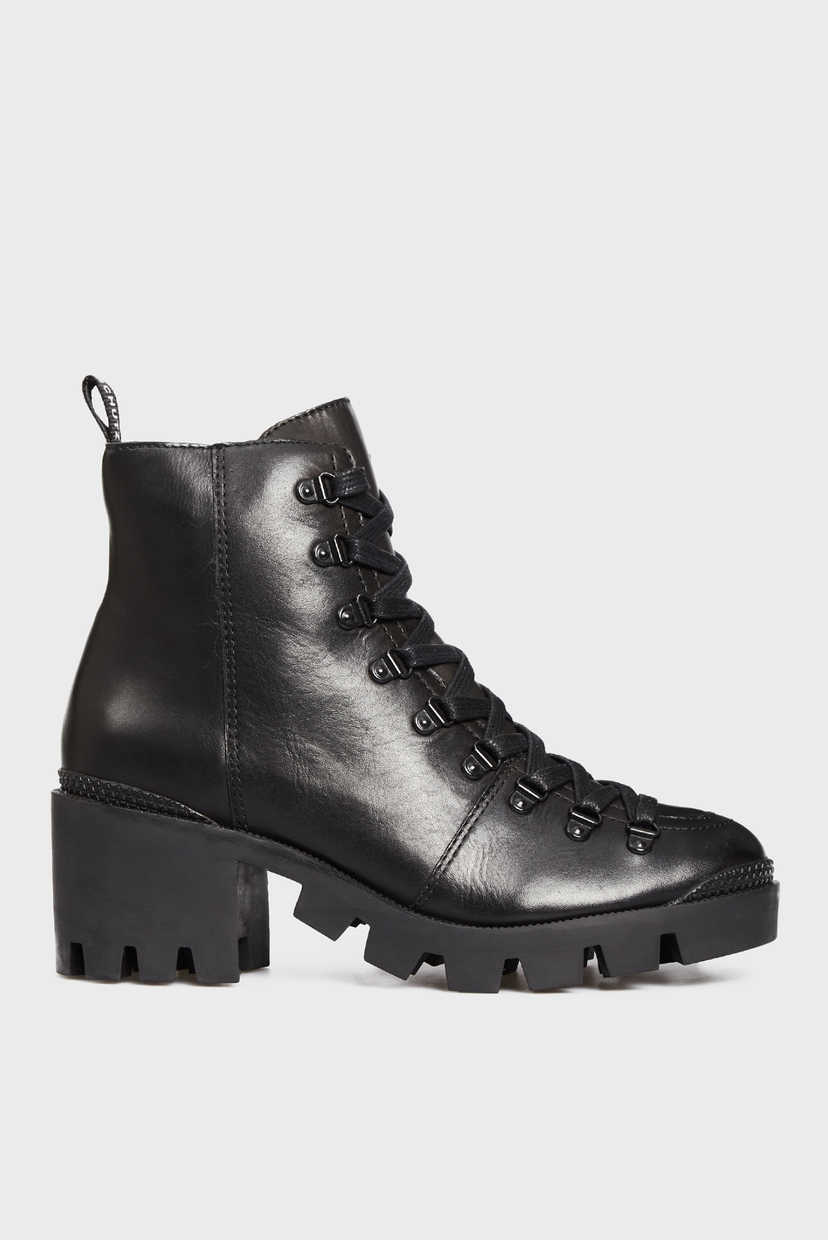 

Женские черные кожаные ботильоны Schutz 39 S2055700290001U