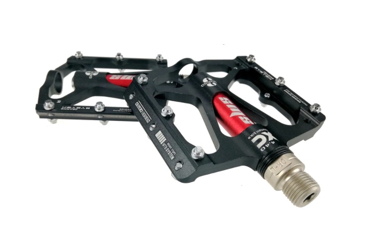 

Педаль AL BC-PD231 на 3 пром. подшипн. сменные шипы (черный с красным) PED-146