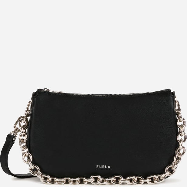 

Сумка женская кожаная Furla Moon S Shoulder Bag Черная