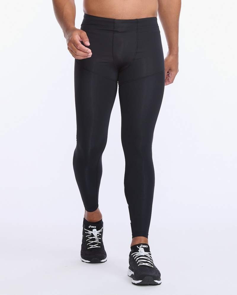 

Мужские компрессионные тайтсы 2XU, Aero Vent Compression Tights, L, черный/серебристый отражающий логотип