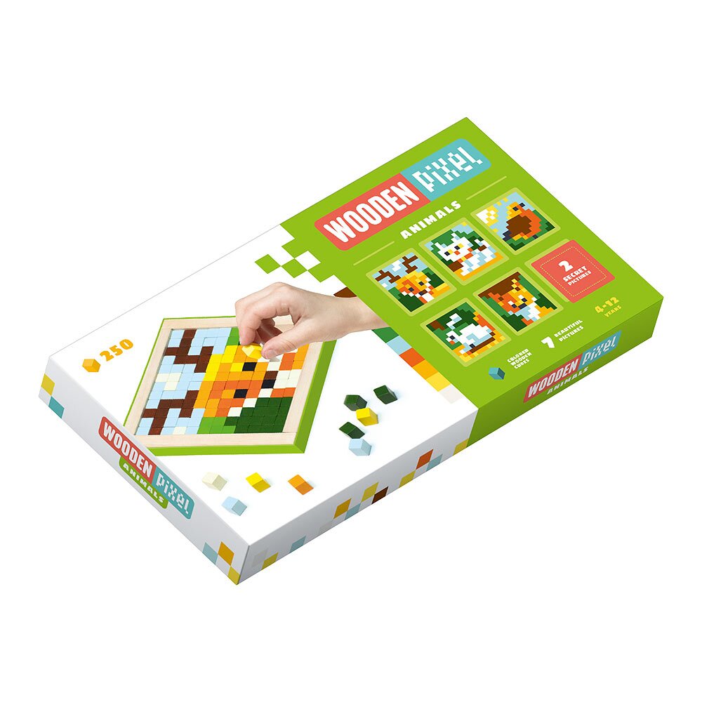 

Мозаика «Wooden pixel 3» Звери Cubika