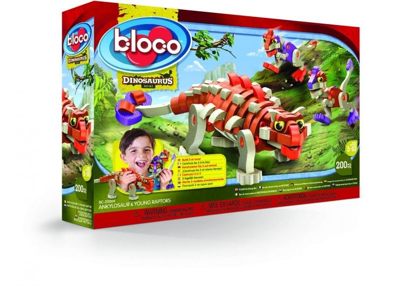 

Мягкий конструктор BLOCO Анкилозавры и маленькие рапторы, 200 эл. (BC-20004)