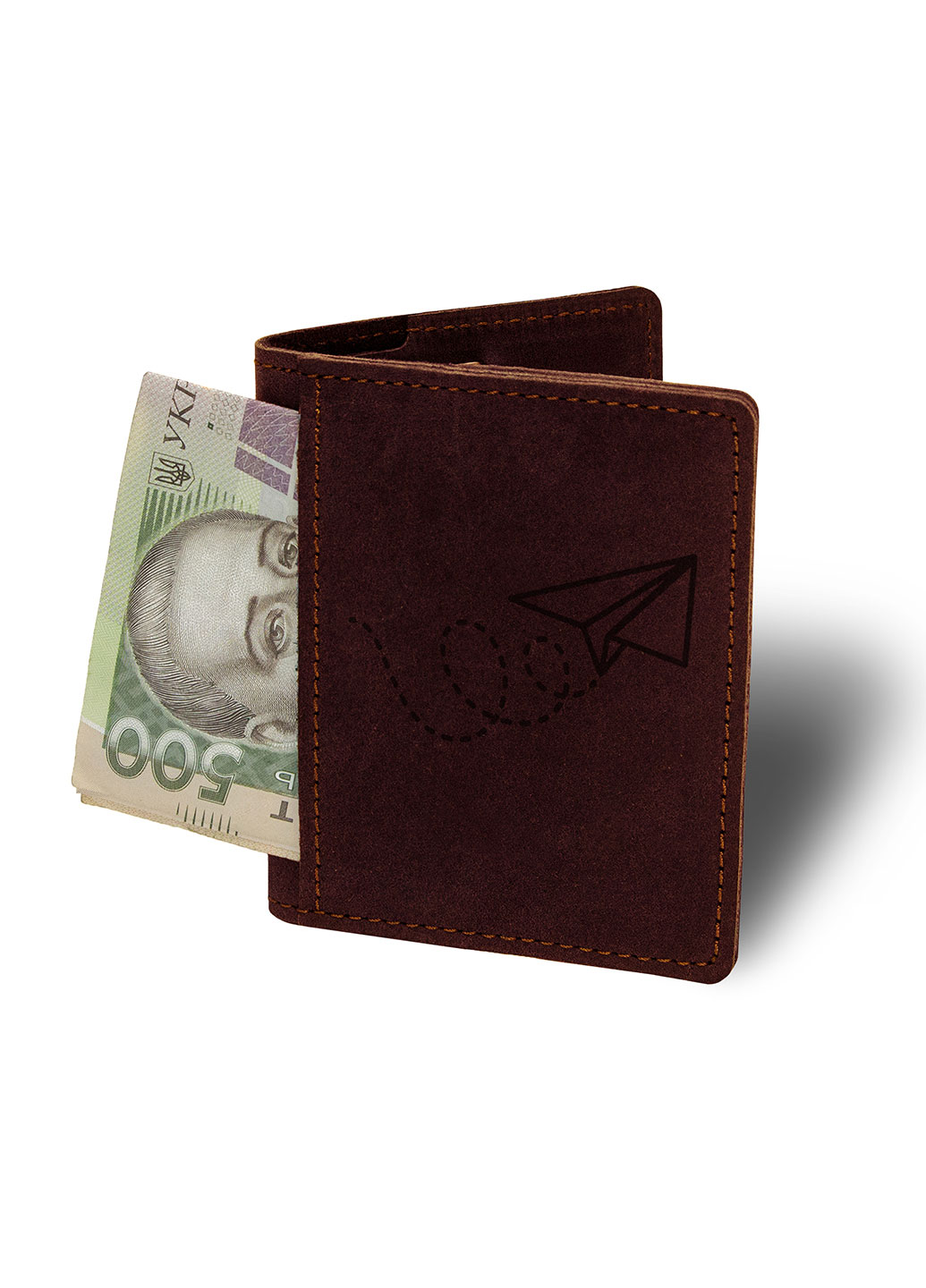 

Кошелек-картхолдер Полет М15 бордовый