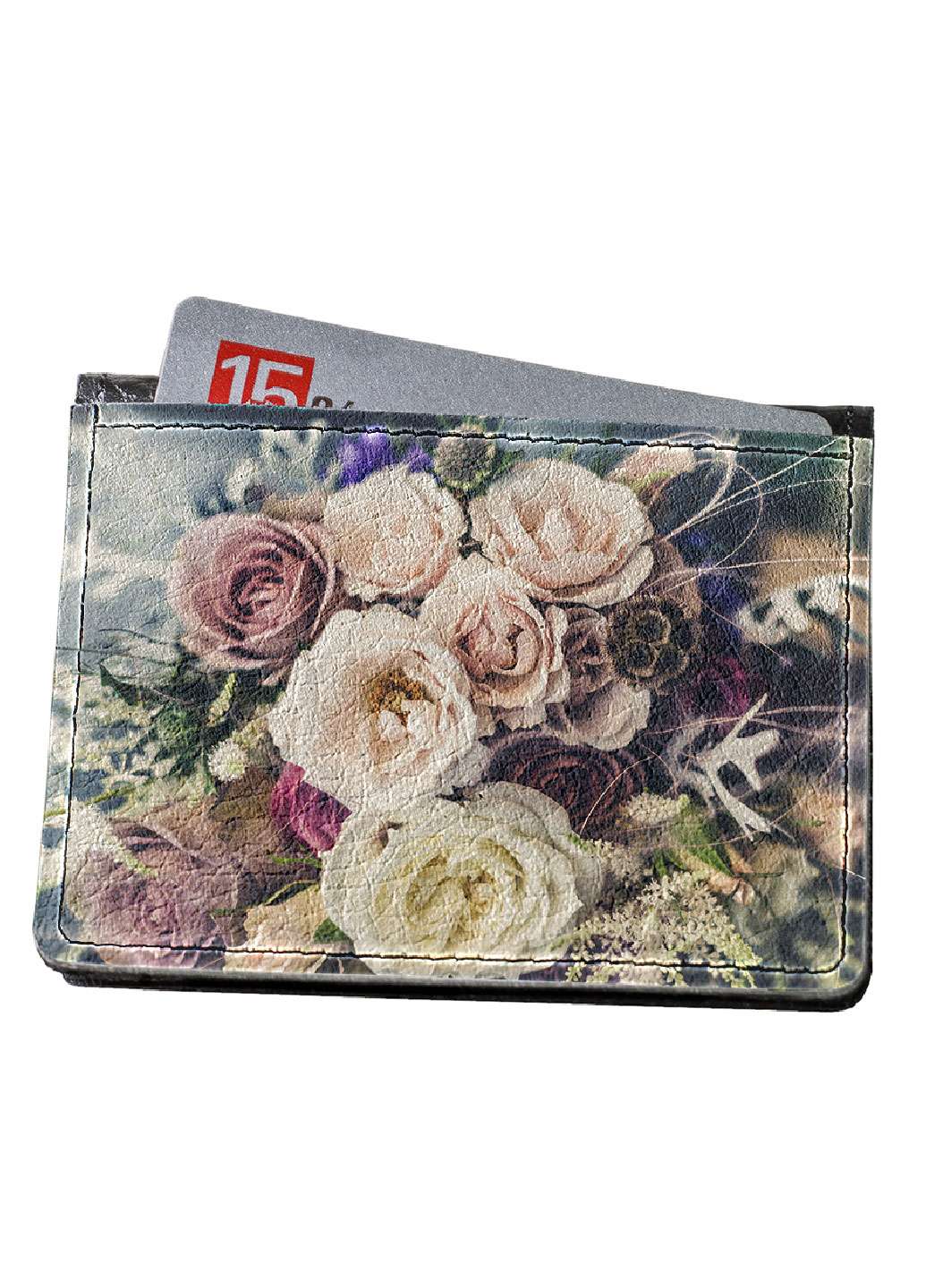 

Кошелек-картхолдер DM 15 Букет Нежность бежевый