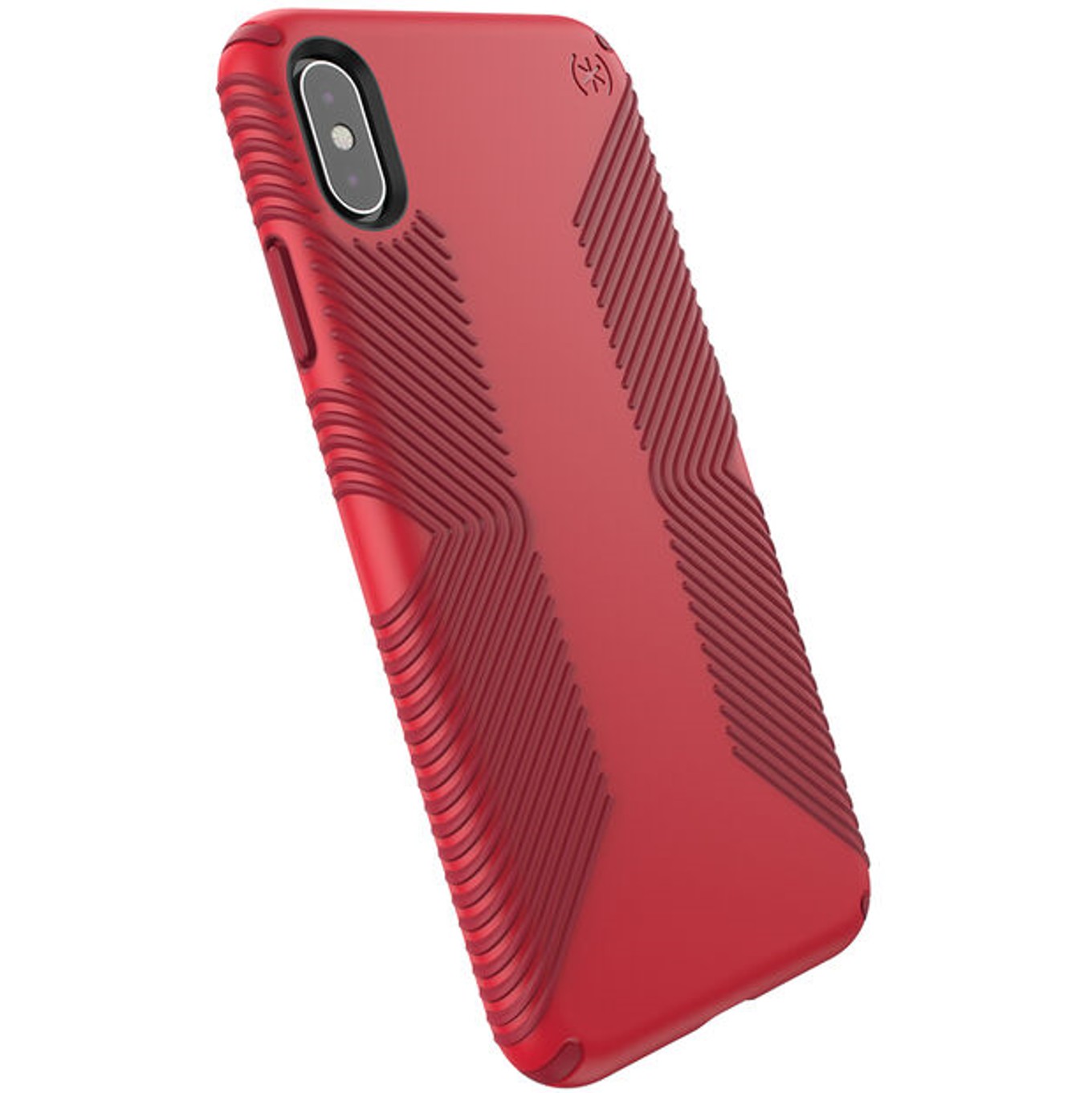 

​Противоударный чехол бампер Speck Presidio Grip Iphone Xs Max 6.5 Heartrate Red/Vermillion Red