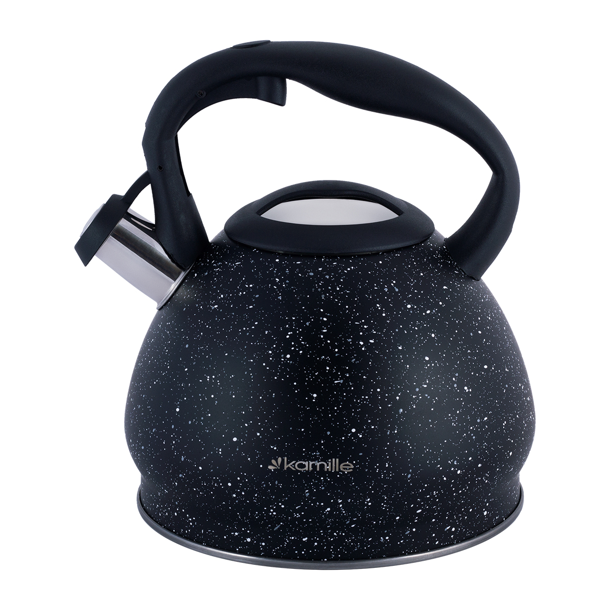

Чайник 2.7 л из нержавеющей стали со свистком и бакелитовой ручкой Kamille KM-1086