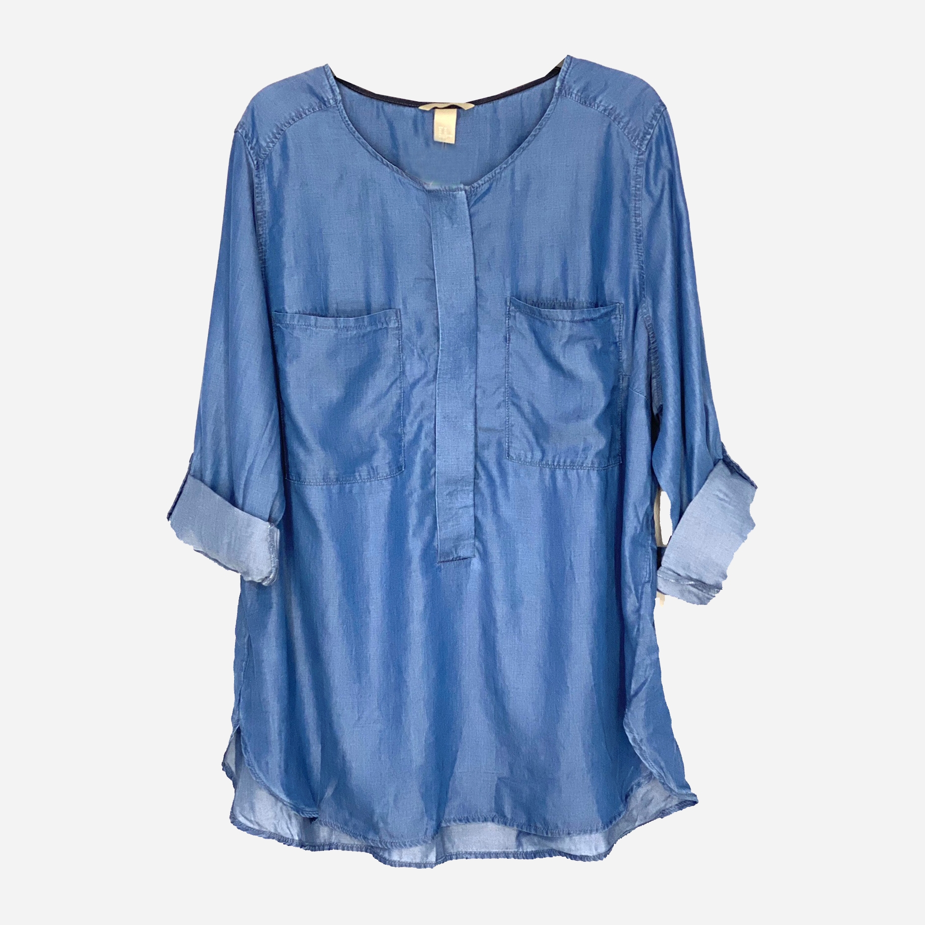 

Блузка H&M 060368557 52 Синяя