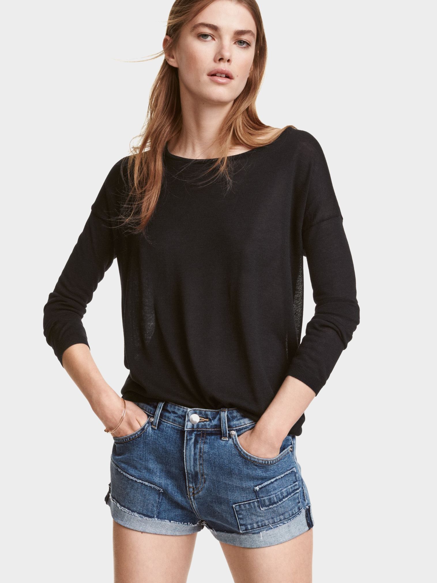 

Джемпер H&M 060363505 S Черный