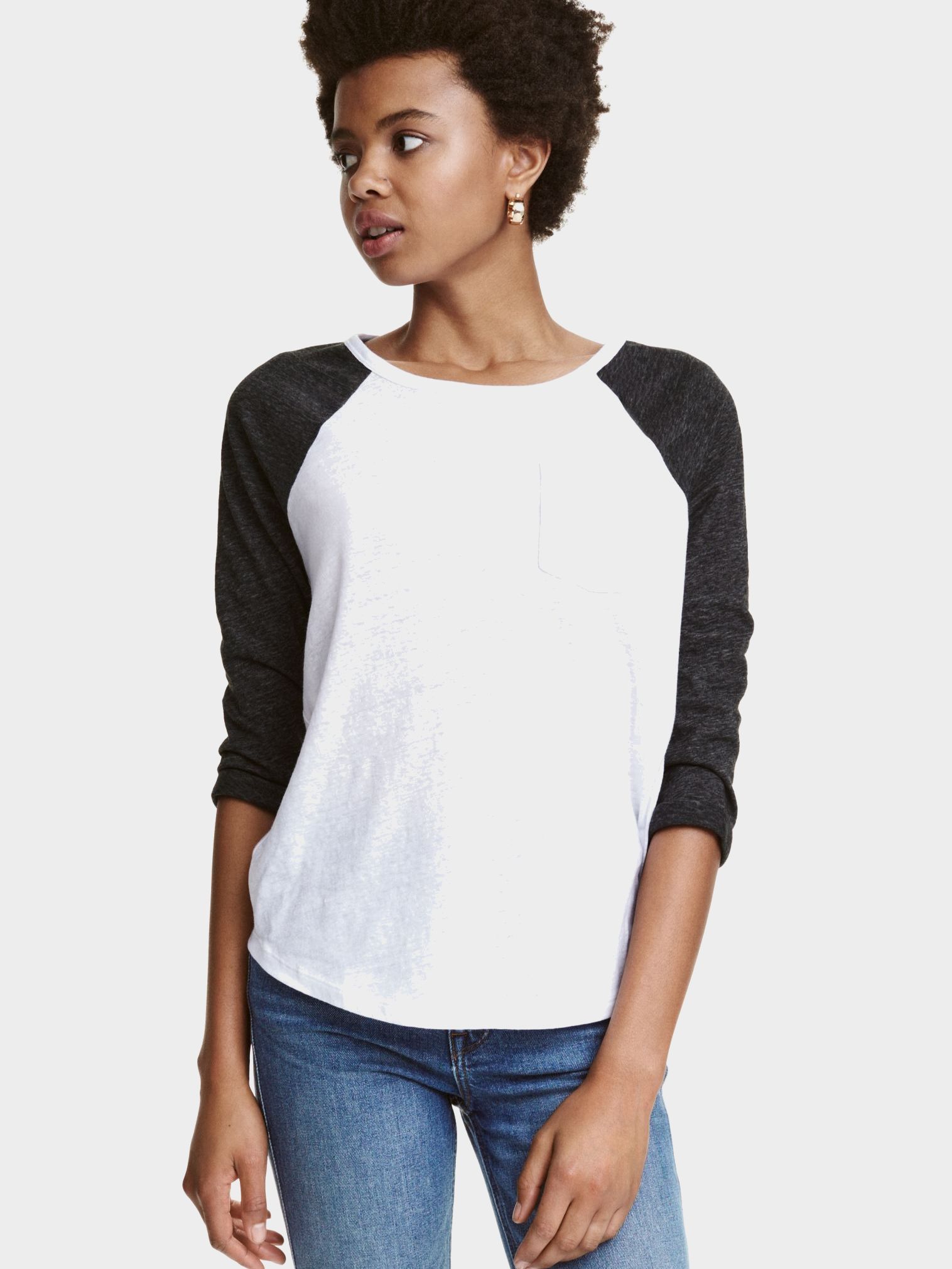 

Лонгслив H&M 060226078 S Белый с серым