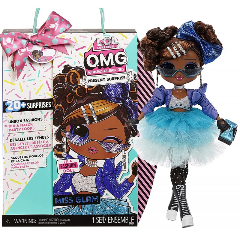 

Игровой набор с куклой LOL Surprise OMG Present Surprise Fashion Doll Miss Glam (MGA Entertainment, США) ЛОЛ Сюрпрайз ОМГ Мисс Глэм - Мисс Гламур (576365C3)