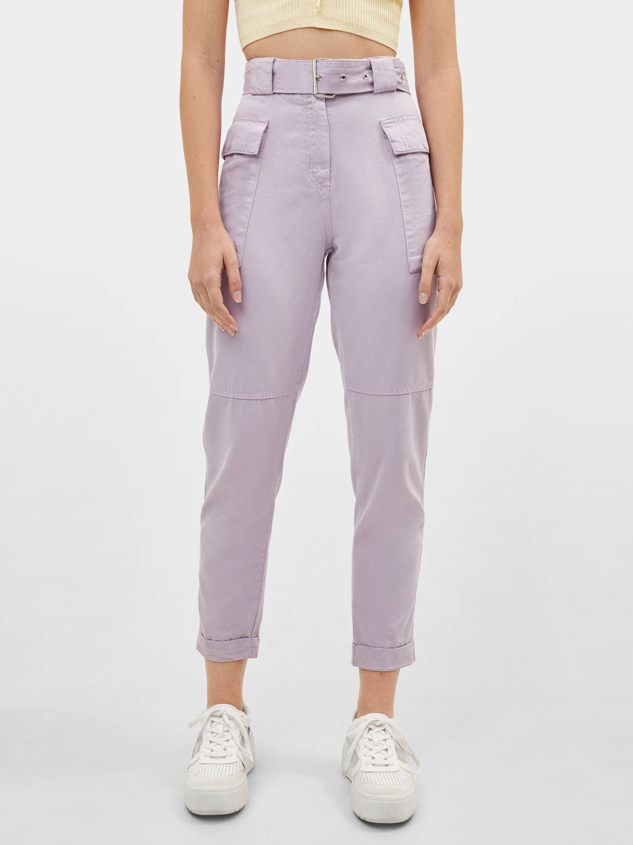 

Джинсы Bershka 00098168612 36 Лиловые
