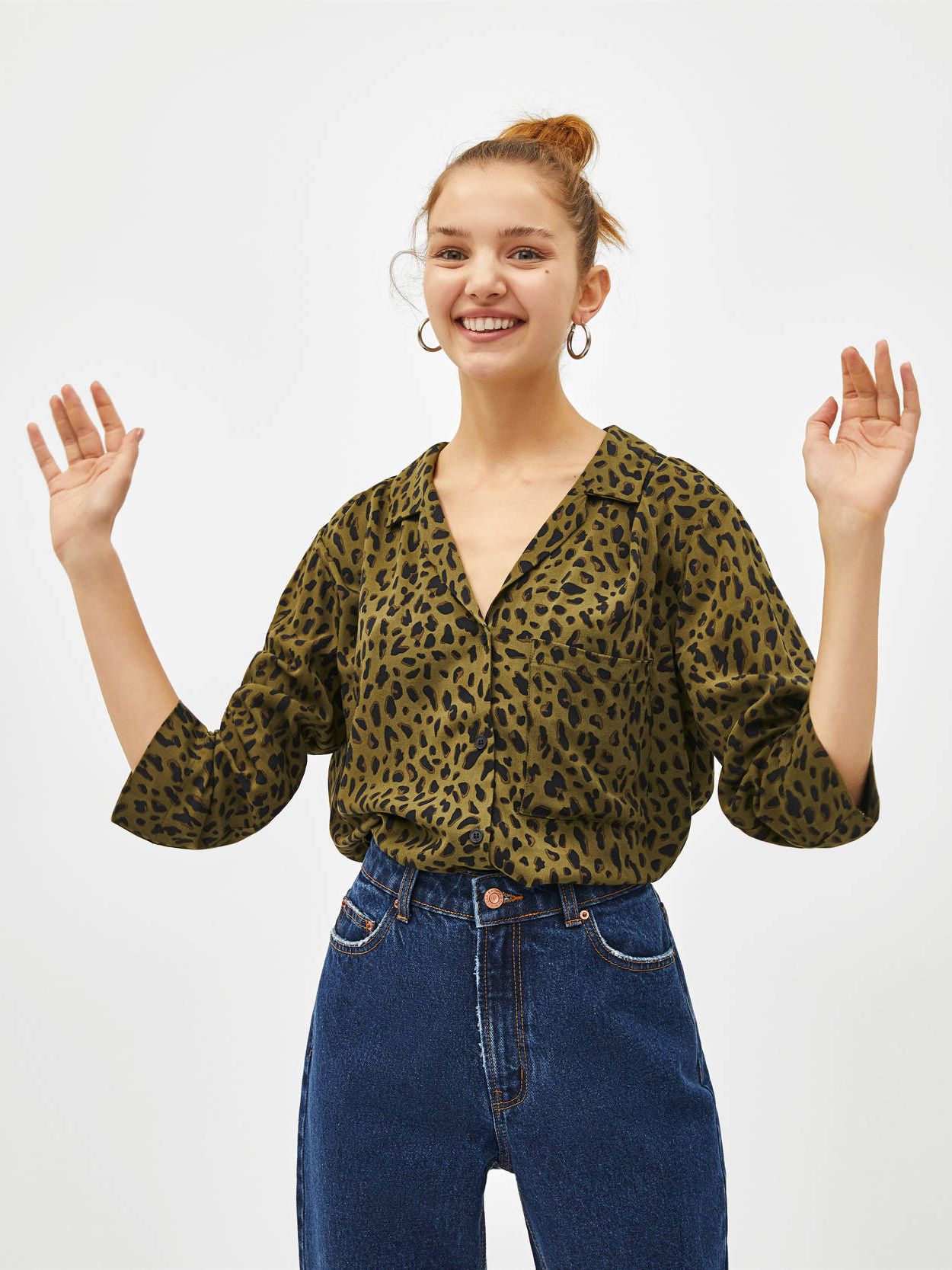 

Рубашка Bershka 05867168505 M Принт