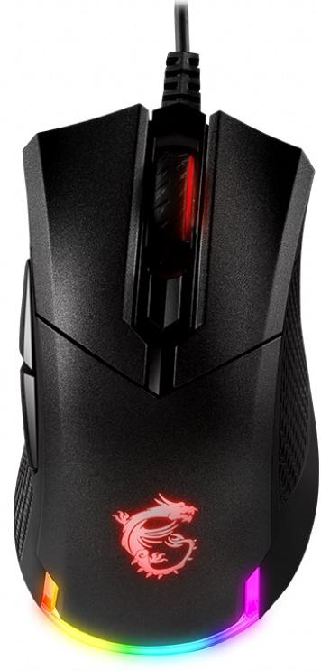 

Миша ігрова з підсвіткою MSI Clutch GM50 Black (S12-0400C60-PA3)