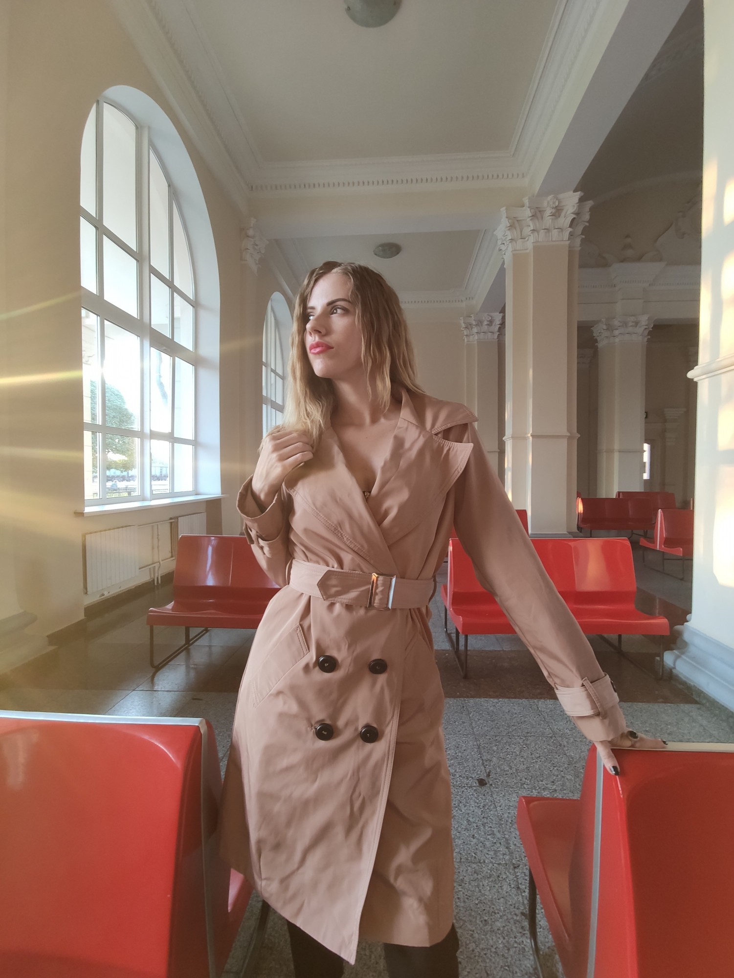 

Тренч Femme Look 709  бежевий, Тренч Femme Look 709 S бежевий